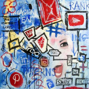 Original Abstract Expressionism Popular culture Paintings by Deb Breton