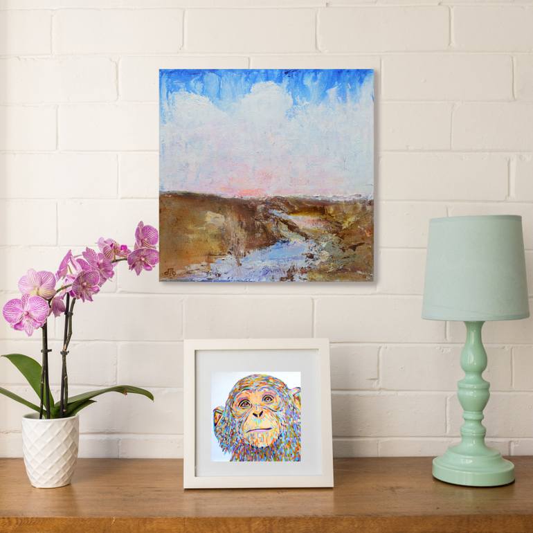 Original Abstract Landscape Painting by Deb Breton