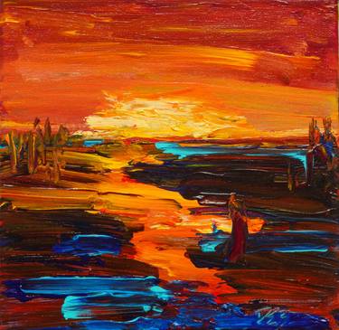 Original Abstract Landscape Paintings by Deb Breton