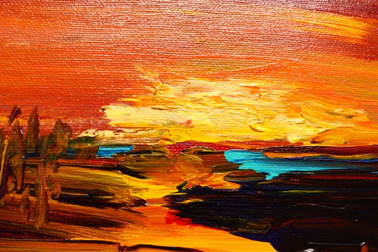 Original Abstract Landscape Painting by Deb Breton