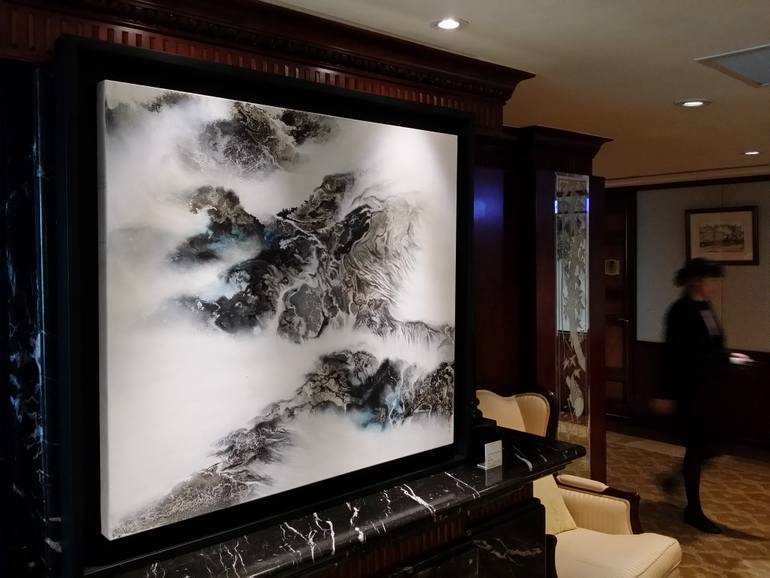 Original Abstract Expressionism Abstract Painting by Calvin Chih-Hao Teng
