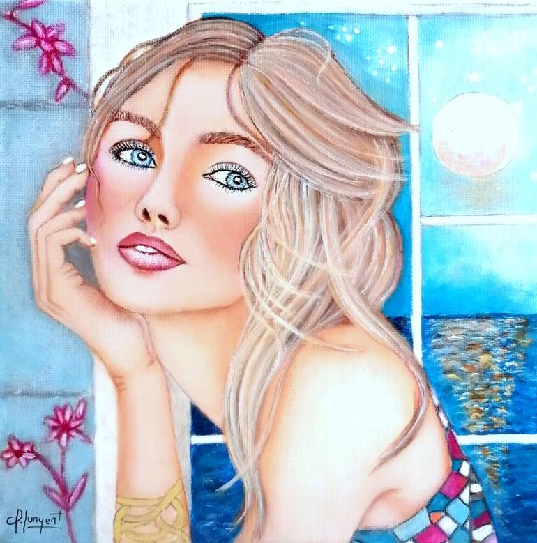 Original Figurative Women Painting by Carmen Gomez Junyent