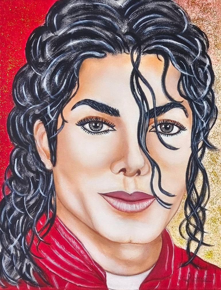 Original Famous Painting by Carmen Gomez Junyent  Pop Art Art on Canvas  MICHAEL