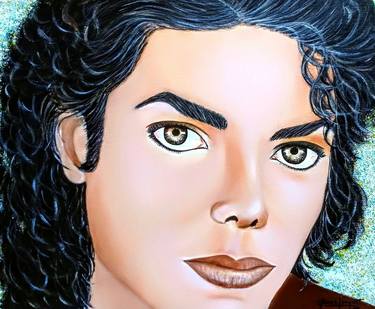 Original Realism Pop Culture/Celebrity Paintings by Carmen Junyent