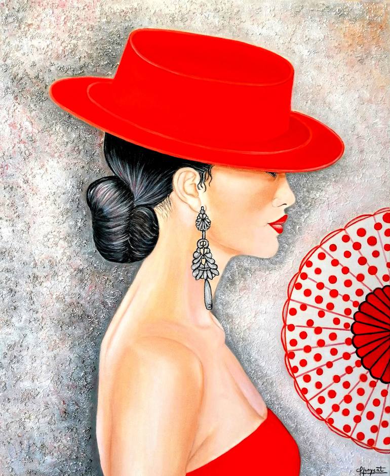 Original Figurative People Painting by Carmen Gomez Junyent