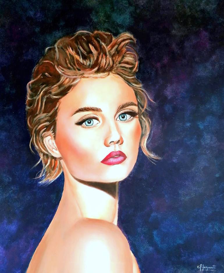 Original Figurative People Painting by Carmen Gomez Junyent