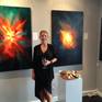 Exhibited May 15th 2016 in New York New York at "Veiled/Unveiled" Art Exhibit. This is one of only two paintings still available from this show where 12 paintings were exhibited by Tara Baden. This painting comes ready to hang vertically or horizontally. Laminated Certificate of Authenticity included.