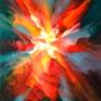 Exhibited May 15th 2016 in New York New York at "Veiled/Unveiled" Art Exhibit. This is one of only two paintings still available from this show where 12 paintings were exhibited by Tara Baden. This painting comes ready to hang vertically or horizontally. Laminated Certificate of Authenticity included.