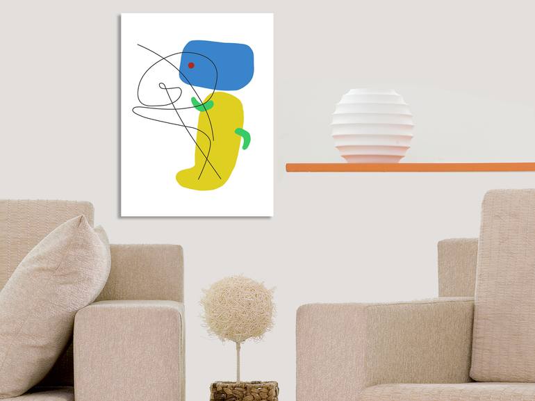 Original Cubism Abstract Digital by Ibrahim Goger