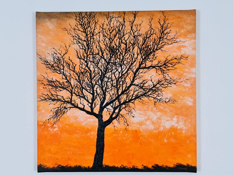 Original Expressionism Landscape Painting by Daniel Urbaník