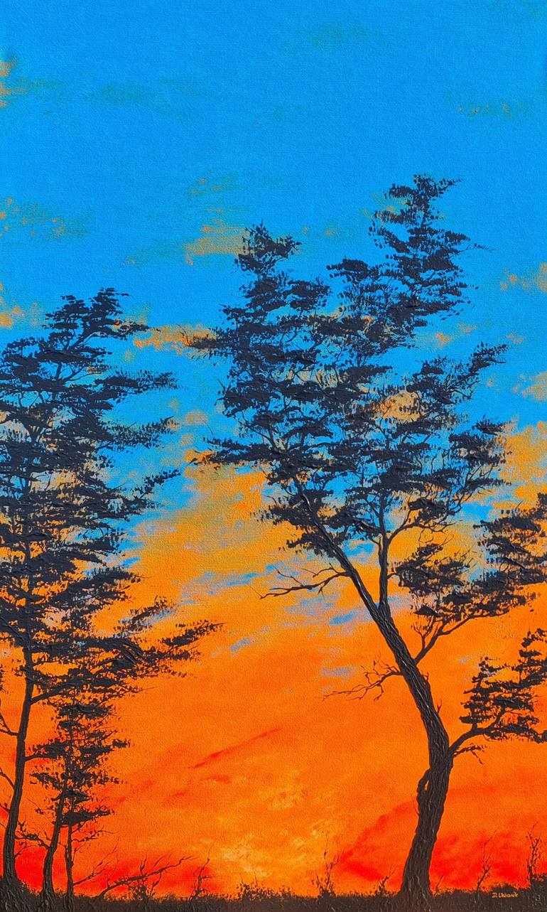 Simple sunset watercolor painting for beginners  Nature art painting,  Canvas art painting, Art painting