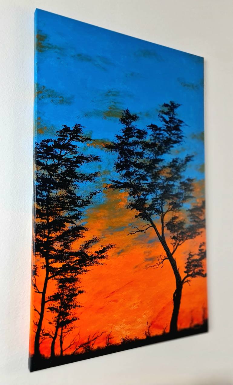 Original Expressionism Landscape Painting by Daniel Urbaník
