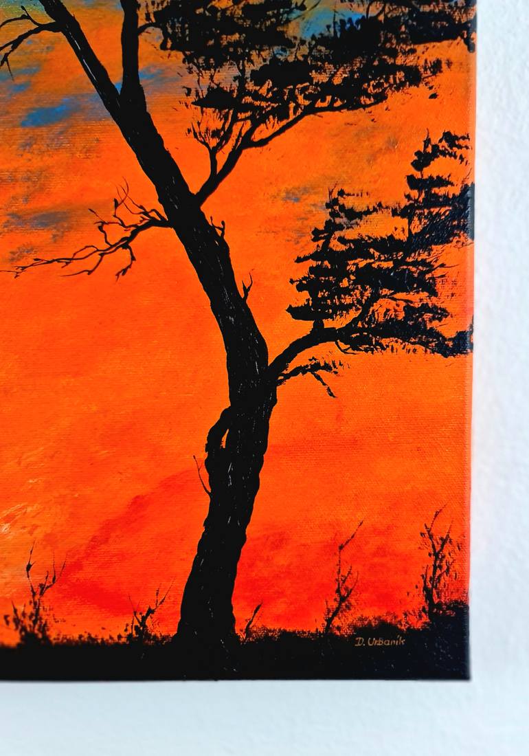 Original Expressionism Landscape Painting by Daniel Urbaník