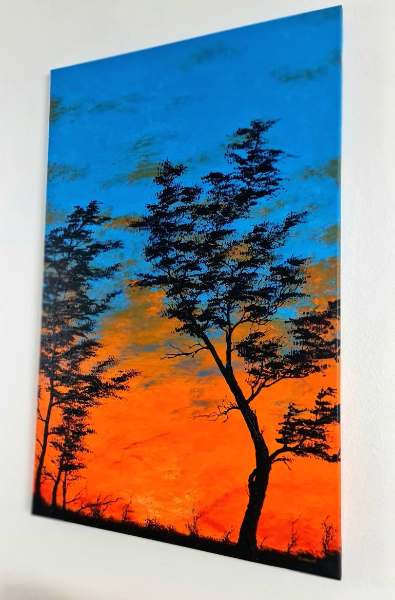 Original Expressionism Landscape Painting by Daniel Urbaník