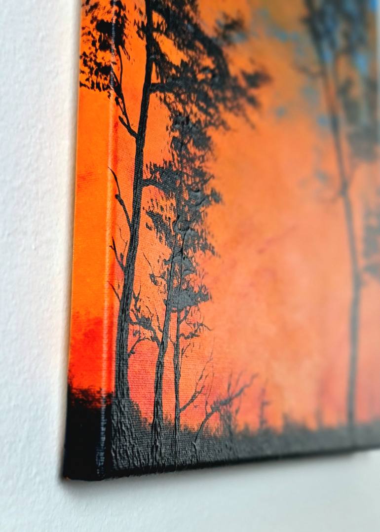 Original Expressionism Landscape Painting by Daniel Urbaník