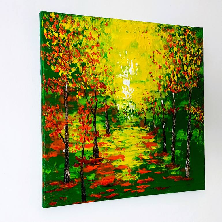 Original Abstract Landscape Painting by Daniel Urbaník