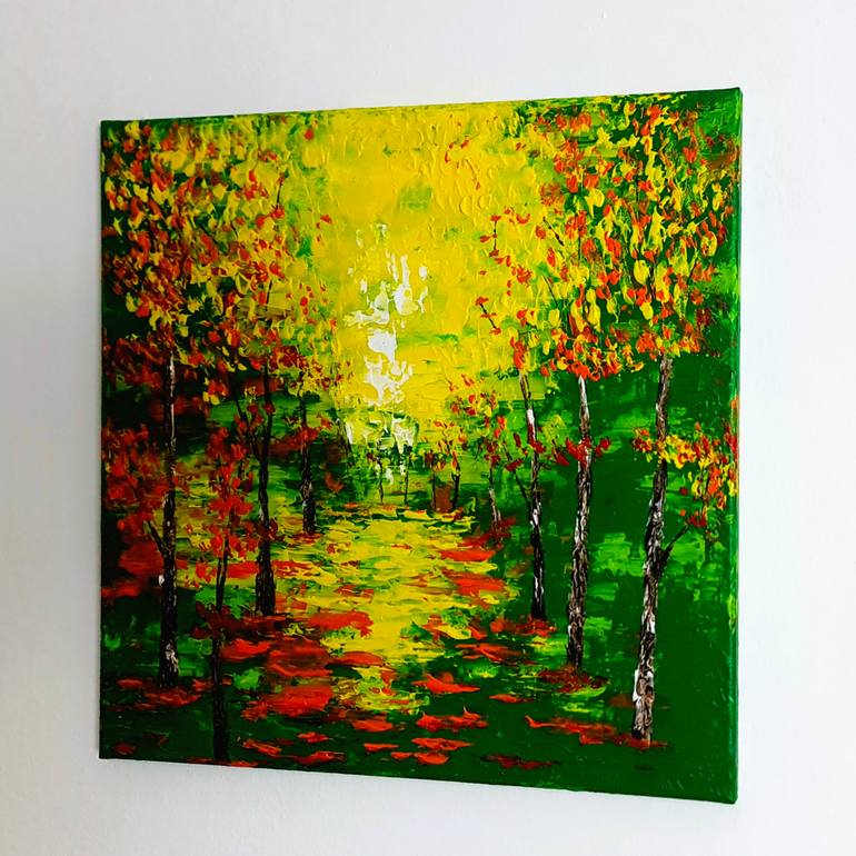 Original Abstract Landscape Painting by Daniel Urbaník