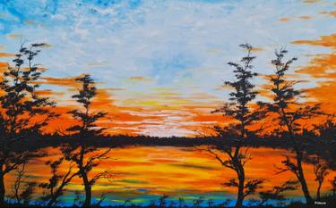 Original Impressionism Landscape Painting by Daniel Urbaník