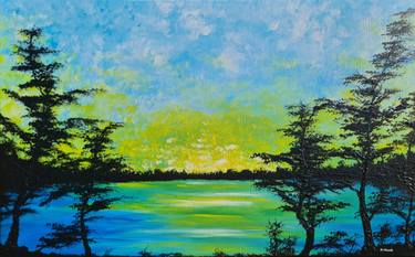 Original Impressionism Landscape Painting by Daniel Urbaník