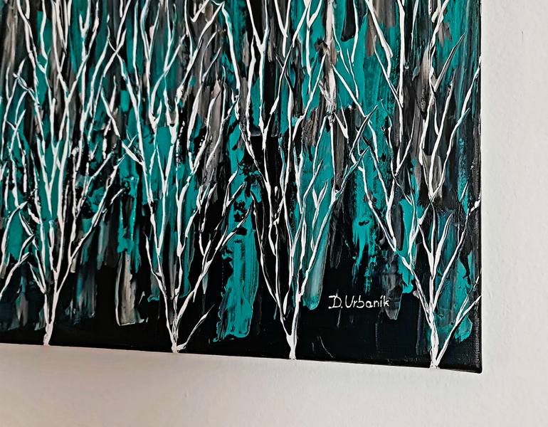 Original Abstract Expressionism Abstract Painting by Daniel Urbaník