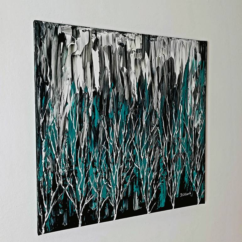 Original Abstract Expressionism Abstract Painting by Daniel Urbaník