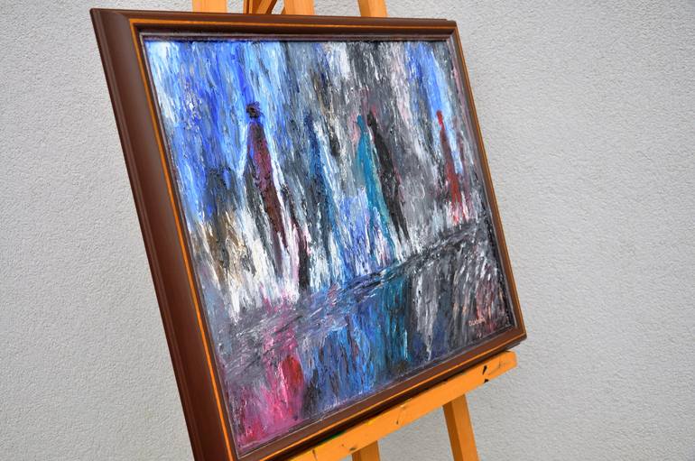 Original Fine Art Abstract Painting by Daniel Urbaník