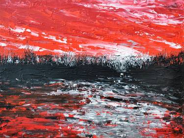 Original Abstract Expressionism Landscape Paintings by Daniel Urbaník