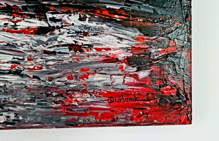 Original Abstract Expressionism Abstract Painting by Daniel Urbaník