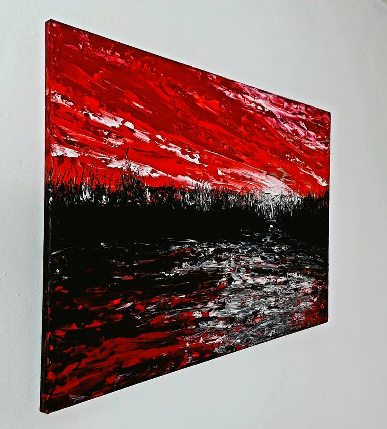 Original Abstract Expressionism Abstract Painting by Daniel Urbaník