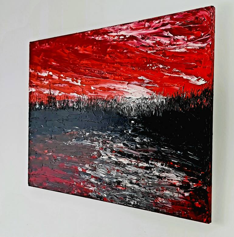 Original Abstract Expressionism Abstract Painting by Daniel Urbaník