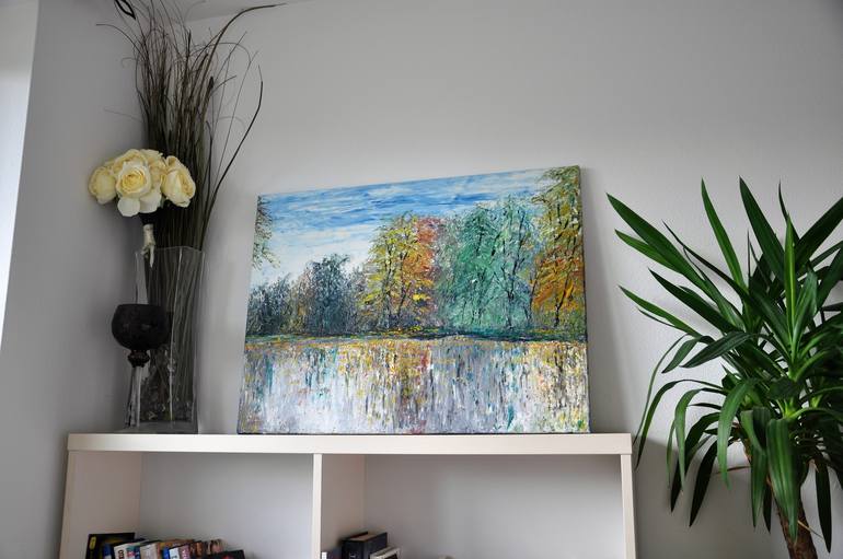 Original Expressionism Landscape Painting by Daniel Urbaník