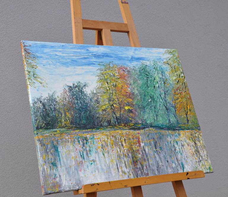 Original Expressionism Landscape Painting by Daniel Urbaník