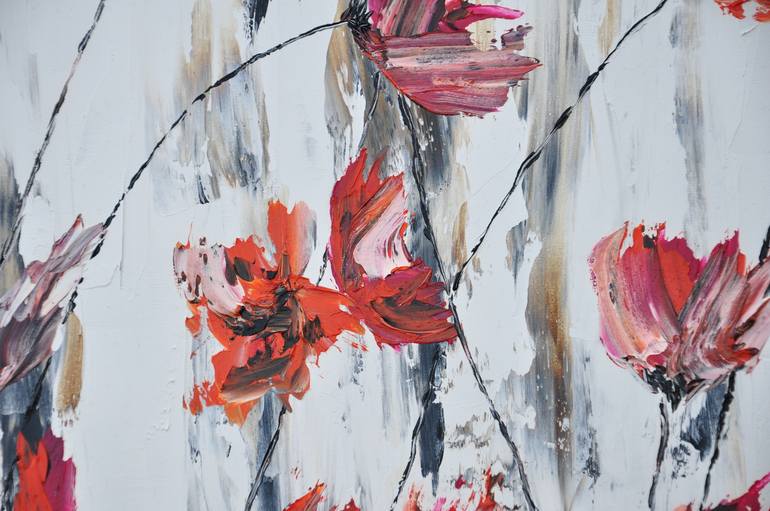 Original Fine Art Floral Painting by Daniel Urbaník