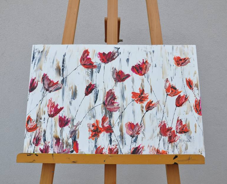 Original Fine Art Floral Painting by Daniel Urbaník