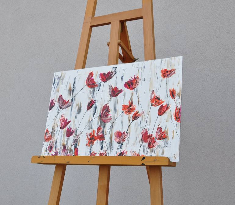 Original Fine Art Floral Painting by Daniel Urbaník