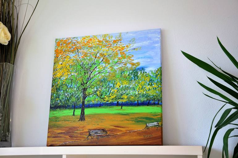 Original Impressionism Landscape Painting by Daniel Urbaník