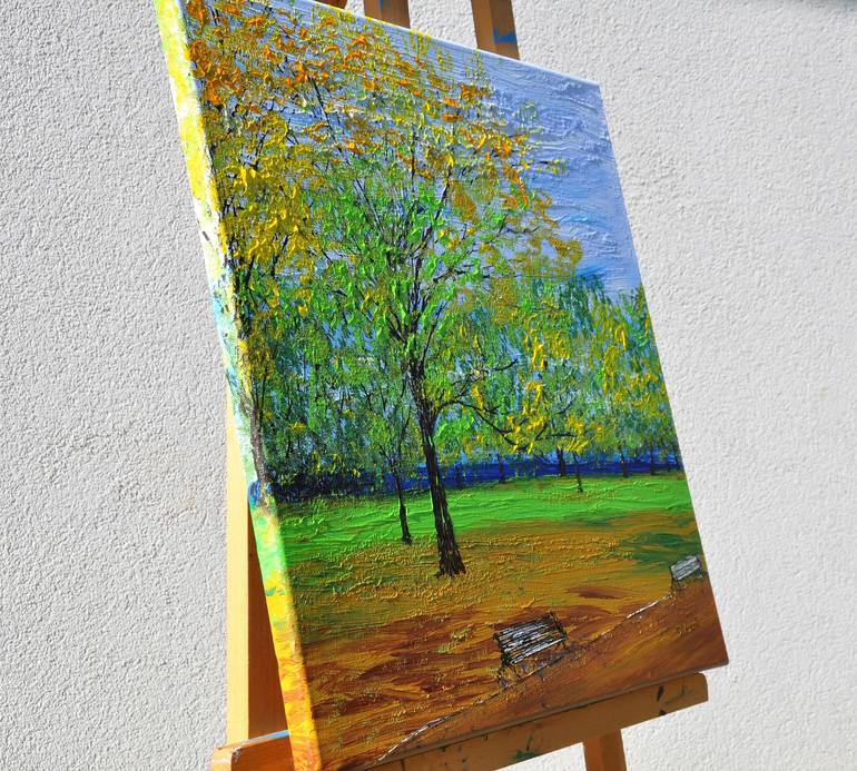 Original Impressionism Landscape Painting by Daniel Urbaník