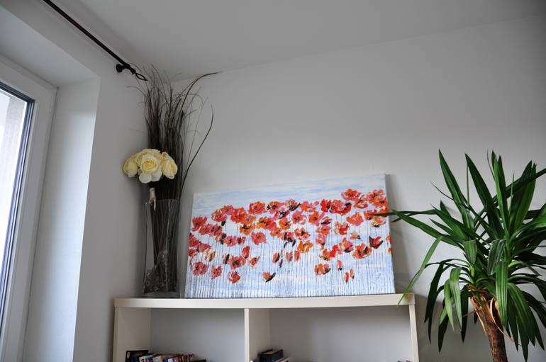 Original Impressionism Floral Painting by Daniel Urbaník