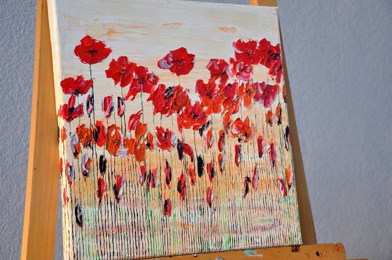 Original Impressionism Floral Painting by Daniel Urbaník