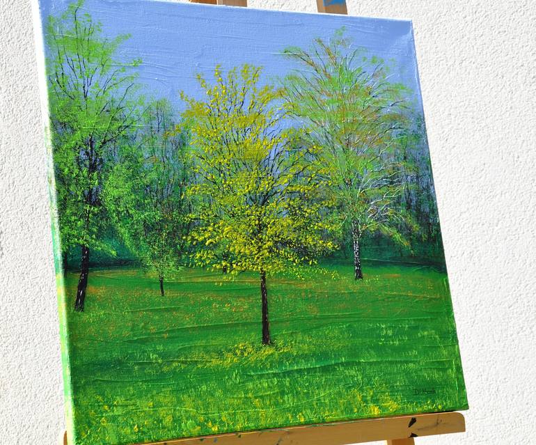 Original Impressionism Landscape Painting by Daniel Urbaník