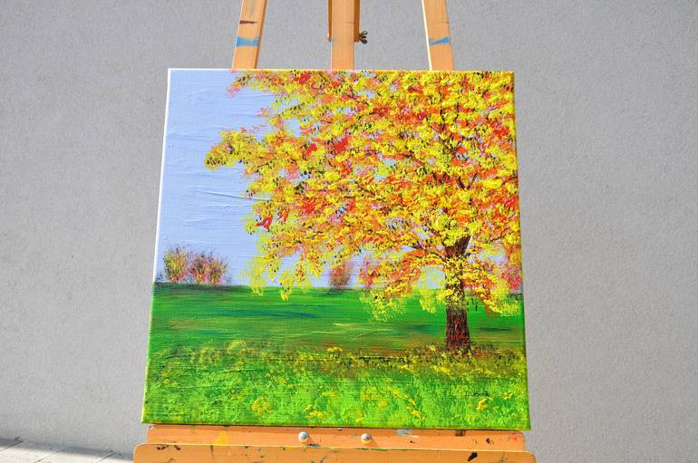 Original Impressionism Landscape Painting by Daniel Urbaník