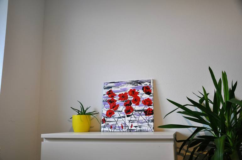 Original Fine Art Floral Painting by Daniel Urbaník