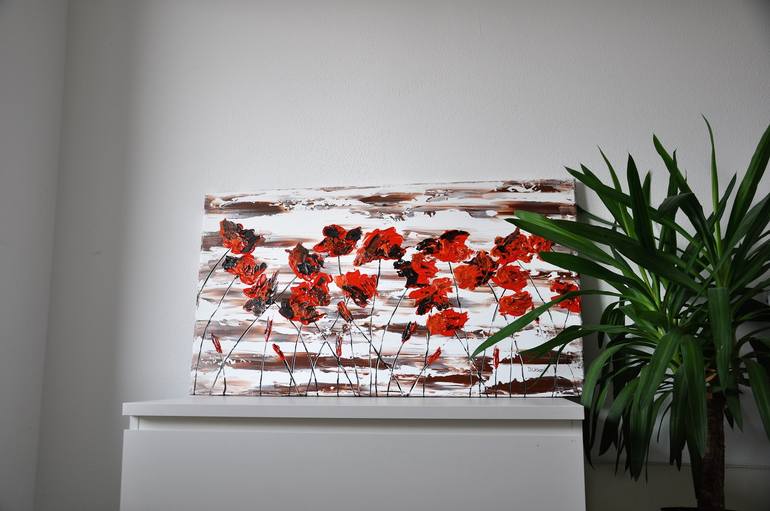 Original Fine Art Floral Painting by Daniel Urbaník