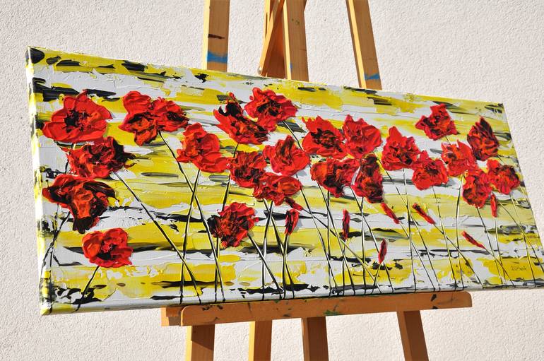 Original Fine Art Floral Painting by Daniel Urbaník