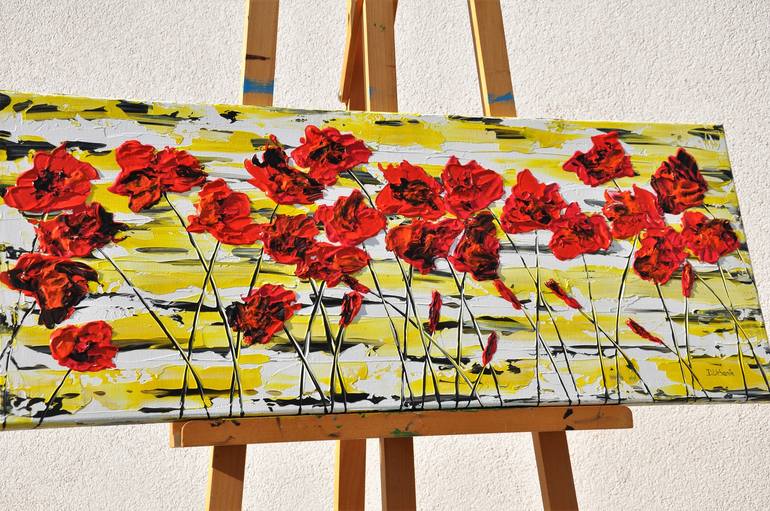 Original Fine Art Floral Painting by Daniel Urbaník