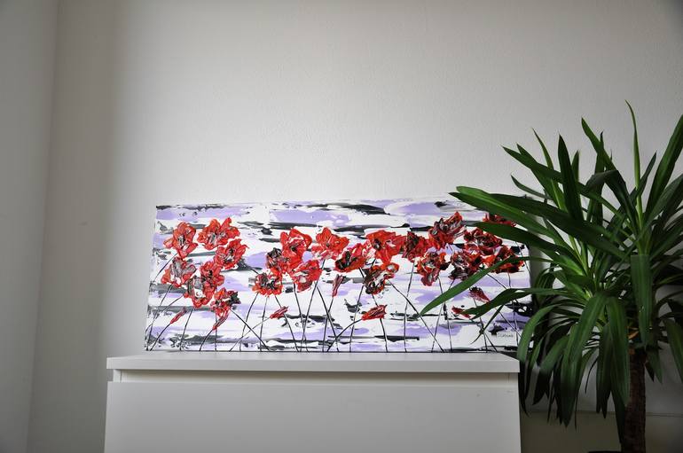 Original Fine Art Floral Painting by Daniel Urbaník