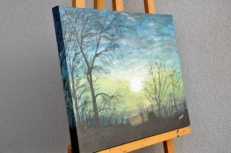 Original Impressionism Landscape Painting by Daniel Urbaník