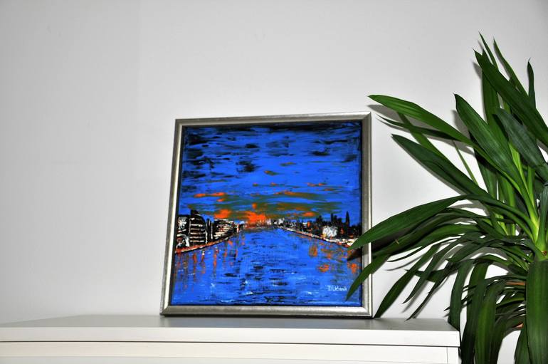 Original Impressionism Cities Painting by Daniel Urbaník