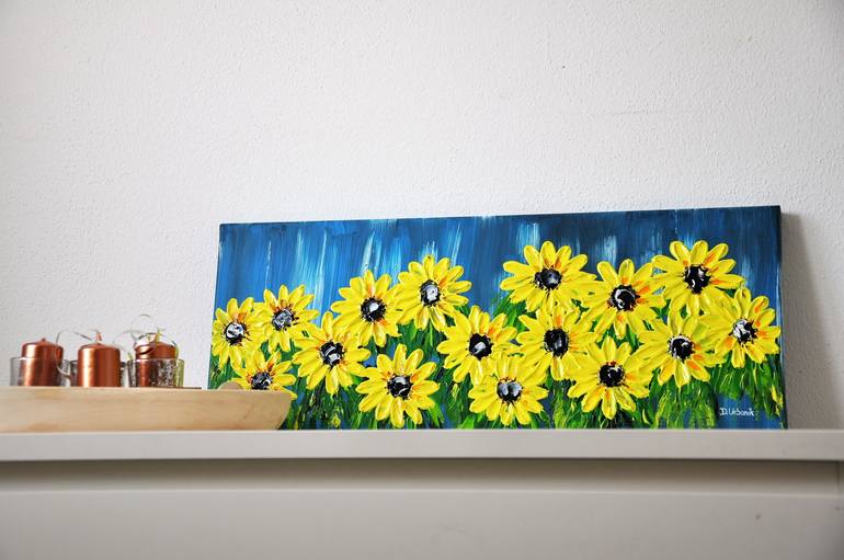 Original Floral Painting by Daniel Urbaník