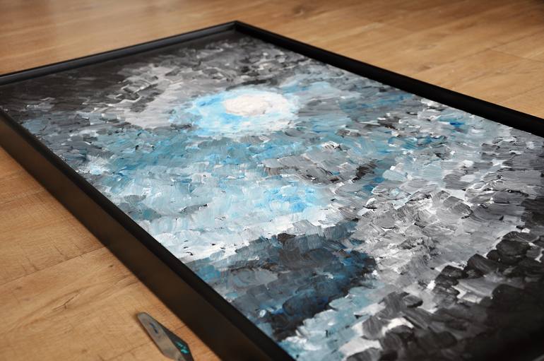 Original Impressionism Abstract Painting by Daniel Urbaník